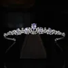 Faixa de cabelo de noiva flash diamante zircão pequena coroa jóias de cabelo princesa aniversário casamento desempenho acessórios313n