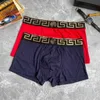 Unterhosen Designer-Boxershorts High-End-Business-Luxus-Herrenunterwäsche aus reiner Baumwolle, locker sitzend, bequem und atmungsaktiv, Vier-Eck-Hose, im Sommer dünn flach