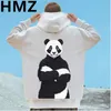 Herren Hoodies Sweatshirts HMZ Herbst Hip Hop Big Panda Print Baumwolle Übergroße Männliche Streetwear Casual Mit Kapuze Lose High Street Hoody 230831