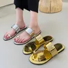 Flip-flops Sandals Fashion All-Match 2024 pantofole Summer Womens Sexy Op-Toe Simple Low Low Modern 206