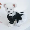 Ropa para perros Pequeño vestido de princesa Primavera Verano Falda de encaje Gato Dulce Bowknot Camisa Cachorro Ropa de moda Chihuahua Pomeranian Yorkshire