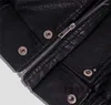 Erkek ceketleri düzensiz açılış deri ceket erkekler gevşek kişiselleştirilmiş tasarım kısa ağır işçilik dikiş pu katlar