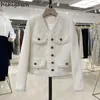 Vestes Femmes Tempérament Manteau Vêtements V-Col Tunique À Manches Longues Blanc Crop Tops 2023 Ropa Mujer Vintage Gland Mode 27r056