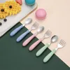 Dinnerware Sets Integrated Molding Feeding Spoons And Forks Spoon Fork Designed Specifically For Babies Baby Utensils Tableware