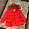 Designer Kids Down Jackets Fashion Mid Length Version Baby Winter Clothing Size 0-12 cm 2st Solid Color Pur Hooded Down Overcoat Aug30