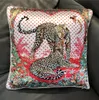 CushionDecorative Pillow Brand Design Two Leopards Silk Throw Pillow Fashion Pillowcase Sofa Chair Car Lumbar Pillow Cushion Cover Back Cushion 230831