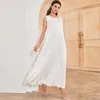 Vêtements ethniques Robes longues Blanc Ramadan Islamique Femmes Abaya Dubaï Turquie Arabe Robe Musulmane Robe Femme Robes Africaines 2023 Kaftan