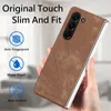 Fold5 Anti Slip Strip Folding Shell för Samsung Galaxy Z Fold 4 Fold 5 Retro Phone Case With Steel Film