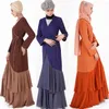 Vêtements ethniques Printemps Été Ramadan Mode Abaya Patch Design Mousseline de soie Dubaï Robe de prière Musulmane Inde Femmes Islamique Surdimensionné