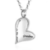 Pendant Necklaces Cremation Jewelry Forever In My Heart Urn Necklace For Ashes Holder Keepsake Memorial Dad/Mom/Sister