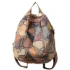 Okul çantaları retro gerçek deri kadın sırt çantaları rahat el yapımı tasarım çanta üst katman sırt çantası omuz