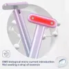 Gesichtsmassagegerät 4 in 1 Zauberstab Augenpflege Schönheitsinstrument LED Hautpflege Vibrationsmassage Mikrostrom Rotlichttherapie Wärmestift 230831