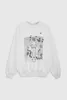 24SS women's White Sweater AB Magic Ink Digital Print Snake Butterfly Pullover sweaters annie Bee Fleece Women's Sweater