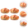 Party Decoration 4 Pcs Simulated Bread Simulation Realistic Food Fake Ornament Home Accents Model Croissants Chic Po Prop Small