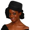 Wide Brim Hats Bucket Wool Air Hostesses Pillbox Hat Millinery Making Fascinater Base Stewardess Oval Retro Cocktail Party Wedding Church 230831