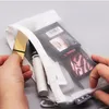 Kosmetiktaschen 10 Stück Transparent Gitter Reißverschluss Stiftbeutel Federmäppchen Aufbewahrungspaket für Mädchen Koreanische Schreibwaren Schulbedarf Student
