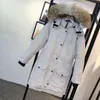 Канадская дизайнерская зимняя куртка женская классическая повседневная пуховая куртка стилист уличная теплая куртка высшего качества унисекс пальто верхняя одежда 5 цветов Размер: S-2XL