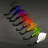 Motorcycle Mirrors Motorcycle pair 10mm Universal ATV accessories moto cross parts dirt pit bike motorbike rearview mirrors rear ski x0901