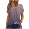 T-shirt da donna T-shirt oversize Unica delicata casual da donna e top Stampa manica corta per camicie estive