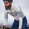 Yarış ceketleri bahar çizgili beyaz uzun kollu bisiklet bisiklet forması gündelik spor gömlek aerodinamiği mtb ridewear ropa Ciclismo hombre