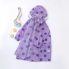 Raincoats Children's Raincoats Polka Dots Girls Primary School Students Full Body Rainproof Torkt Tygtyg RIPSTOP 230831