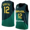 Maillot de basket-ball brésilien imprimé Coupe du monde 2023 2 Yago SANTOS 14 Leonardo MEINDL 32 Georginho DE PAULA 50 BRUNO CABOCLO 10 TIM SOARES 99 Lucas DIAS Équipe nationale