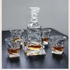 Bar Tools EWAYS Glass Decanter Wine Separator Set Household Red White Wine Glass Cup Whiskey Liqour Pourer Home Bar Vodka Beer Bottle 230831