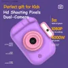 Camcorders Childrencamera High Definition 4000 Вт передней задней двойной камеры 2-дюймовый 1080p HD IPS Screen Digital Kids Photography Toy Q230831