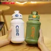 Water Bottles Cille 620ml 950ml Large Capacity Outdoor Sports Fitness And High Beauty Straw To Maintain High And Low Temperatures 230831