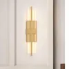 Lampada da parete Moderna TV Sfondo Semplice Ferro Acrilico LED Atmosfera Luce Salotto Corridoio Guardaroba Sconce Coperta Comodino