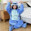 Ubrania domowe dorośli piżamie kobiety flanel snu unisex kigurumi uroczy jednorożec panda kreskówka zwierzę zwierzęta piżama