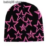 Beanie / Skull Caps KPOP Harajuku Casual Star Jacquard Punto Lana Cálido Mujer Sombrero INS Invierno Moda Y2K Grunge Hip Hop Hombres Cap Kawai Girl Beanie T230731