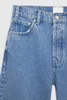24Ss Bings Designer Jeans AB Vita media Colore Lavaggio Acqua Stir Fried Fiocco di neve Dritto Barilotto Pantaloni denim da donna
