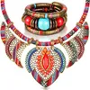 Pendant Necklaces Festival Choker Beads Statement Necklace Chunky Colorful Collar Costume Jewelry African Bracelet Bohe Wristband 230831