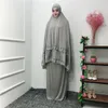 Etnik Giyim Orta Doğu Suudi Arabistan Siyah Robe Bıçaklı Elbise Cami Müslüman Dua Servisi Dubai Gevşek Muhafazakar Takım