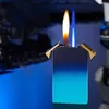 Creatieve 2 Vlam Aansteker Butaan Geen Gas Metalen Turbo Torch Winddicht Jet Gradiënt Aanstekers Roken Accessoires Gadgets voor Mannen 8ZRJ