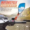 Motocyklowe lusterki Regulowane kierownicy motocyklowe lusterka wsteczowe CNC aluminium aluminium elektryczne skutery tylne lusterka boczne lusterka boczne akcesoria x0901