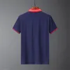 2023 남자 뜨개질 폴로 셔츠 가을 라벨 단락 스웨터 스트라이프 대비 대형 셔츠 반 소매 .m-3xl