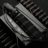 Продвижение H2391 CR Выживание Прямой нож CPM-MAGNACUT Титановый покрытие точка капля Blade Blade Full Tang Micarta Ручка с наружными тактическими ножами с нейлоновой оболочкой