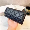 Women's wallet storage bag high-end brand leather diamond pattern high-end atmospheric black temperament model 19 * 10