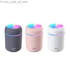 Humidifiers 300ml Desktop Led Air Humidifier Ultrasonic Usb Aroma Essential Oil Diffuser Mini H2o Cool Mist Maker Atomizer for Bedroom Car Q230901