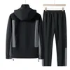 Men's Tracksuits Men's Tracksuits Windproof and Waterproof Outdoor Hooded JacketPants 2 Piece Sets Sportswear Casual Sweat Suits 230831