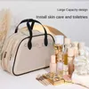 Totes Mulheres Marca de Luxo Grande Capacidade Maquiagem Maquiagem Saco Colorido Portátil Face Wash Viagem PVC Transparente Caixa Impermeável Caitlin_Fashion_ Bags