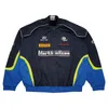 Erkek Ceketler 2023 Beyefendi Erkekler Martine Rose Racing Suit İşlemeli Ağır Beyzbol Katları Özet Dijital Ceket Sıcak Z3 230831