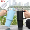 Water Bottles 40 oz Tumbler With Straw Lids Stainless Steel Coffee Tumbler Termos Cup Car Mugs Insulated Vacuum Flasks Portable Water Bottle 230831