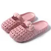 Slippers Zoete Strik Vrouwen Koreaanse Stijl Holle Gat Muilezels Slides Dames Platte Luie Schoenen Outdoor Strand Casual Sandalen