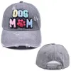 Gorras de bola Letra Perro Mamá Gorra de béisbol Para mujer Al aire libre Lavado Visera Sombrero Moda Mujer Chapeau Algodón Casquette Gorras Para Mujer 230831