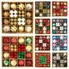 Autres fournitures de fête d'événement 44pcs ornements de boule de Noël pour les décorations de Noël ornements incassables d'arbre de Noël avec décor de fête de vacances de boucle suspendue 230831