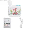 Luchtbevochtigers Fish Tank Micro Landscape Mini USB-luchtbevochtiger Luchtreiniger voor thuiskantoor Q230901