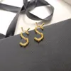 Hermosos aretes de lujo con hielo, tachuelas, elegancia, esposa, distintiva, letra en negrita, joyería de diseñador, estética, encantadora, arete, joyería N2zW #